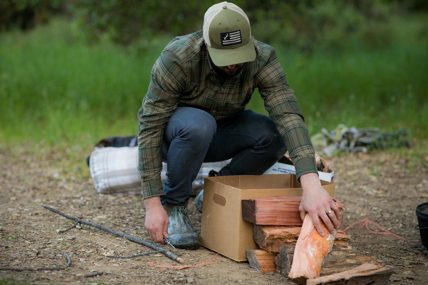 Men's Elli - Flush Green Flannel