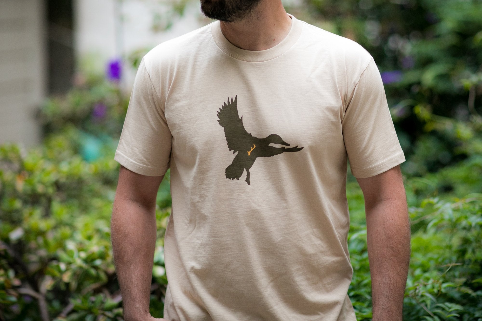 Men's T-Shirt - Tan Duck