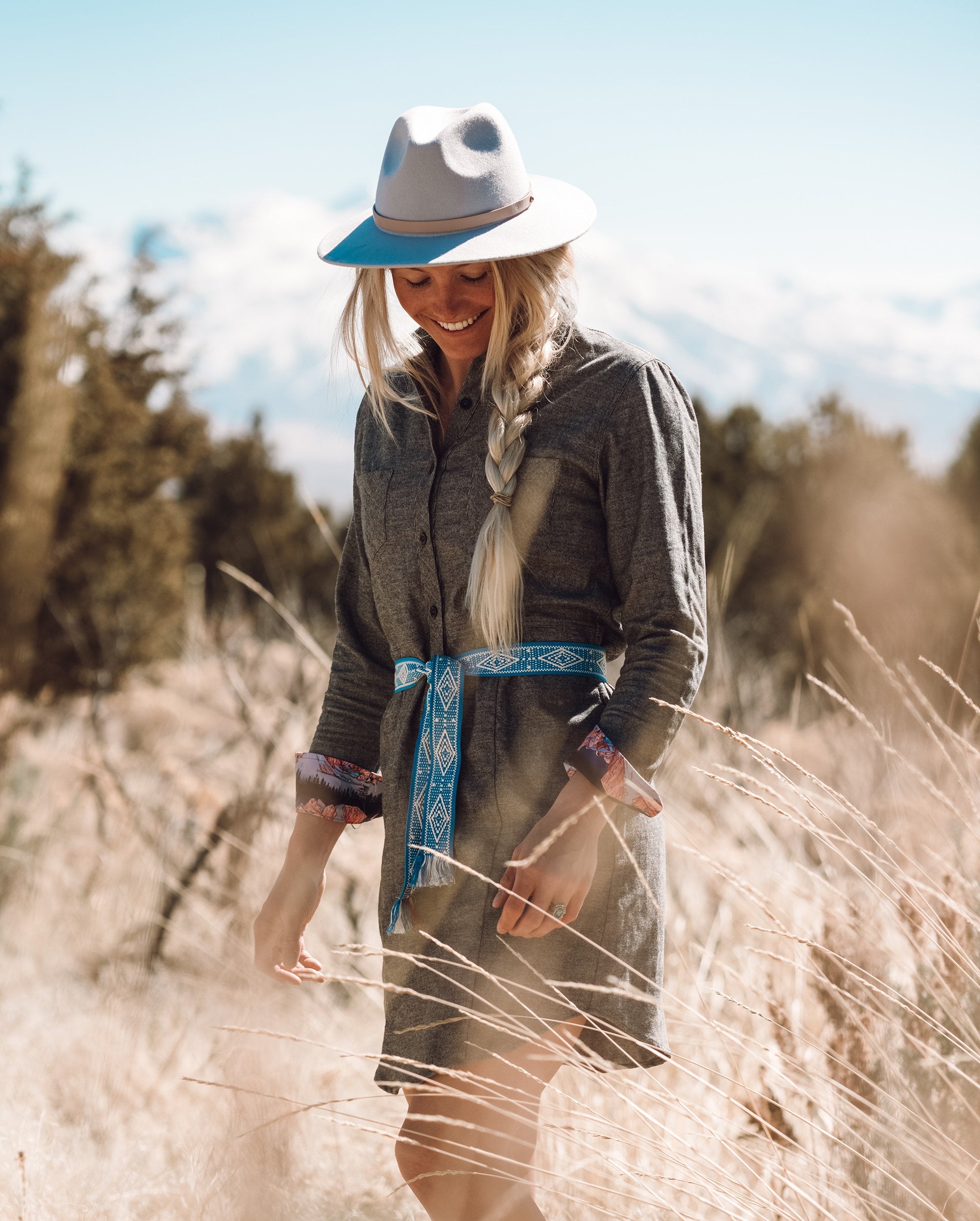 Women's Shirt Dress - RP Charcoal Heather Grey