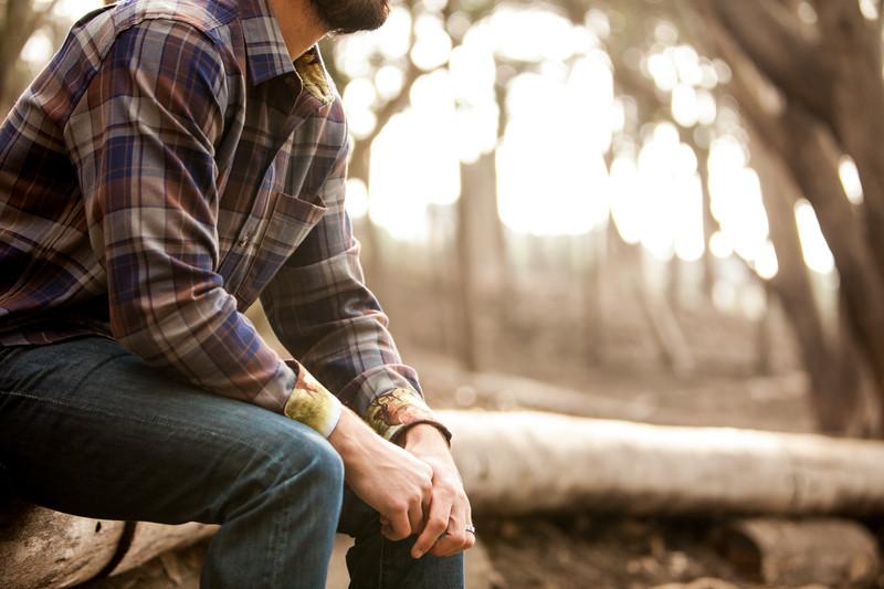 Men's Elli - Bark Brown Flannel