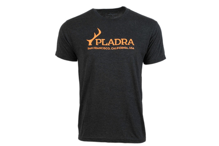 Men's T-Shirt - Black/Orange Logo