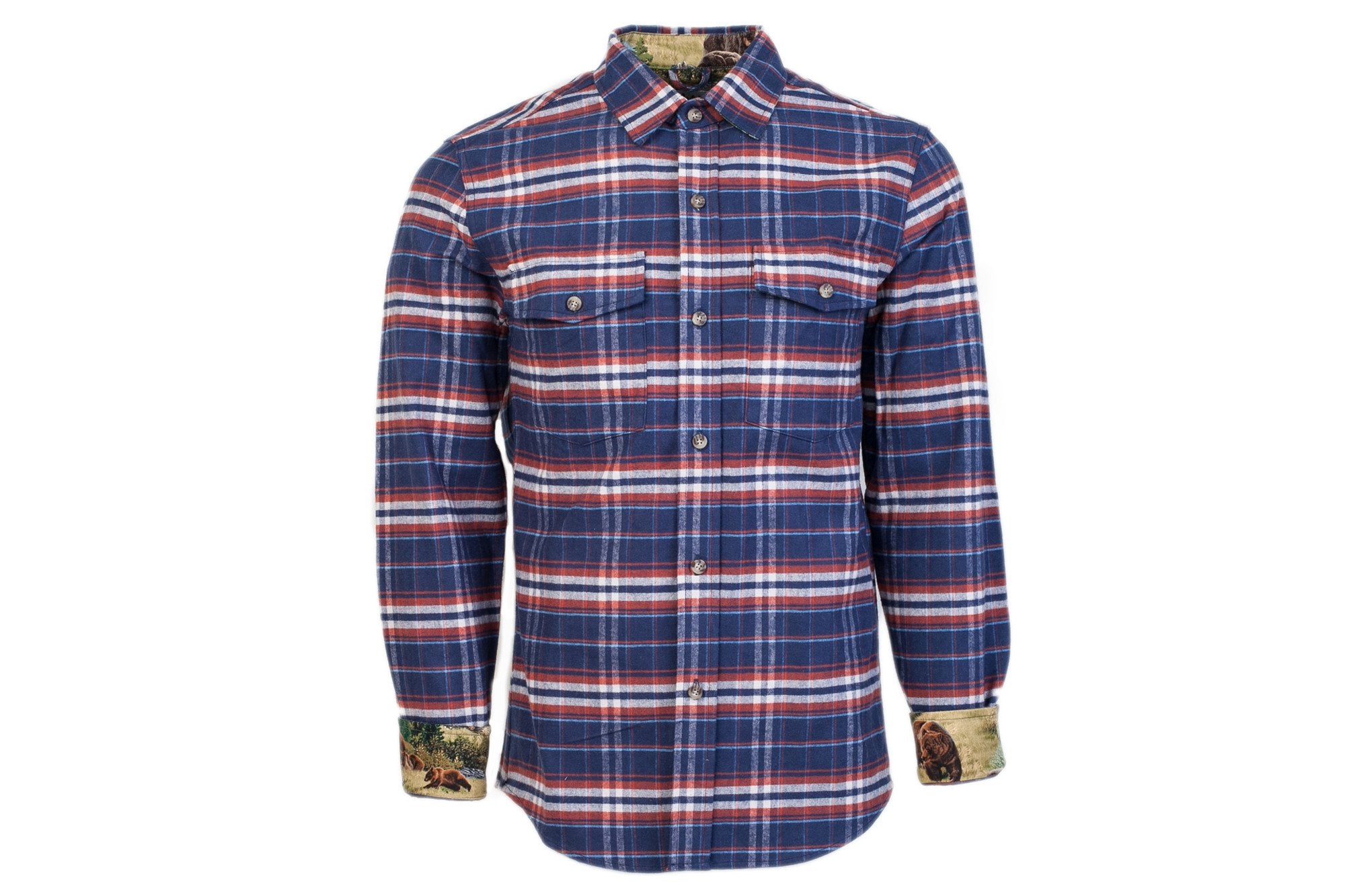 Men's Leon - Buck Blue Flannel