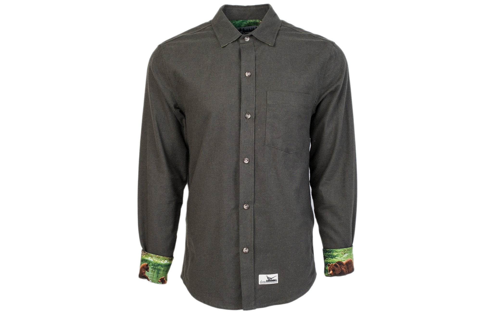 Men's Elli - Pine Heather Green Flannel