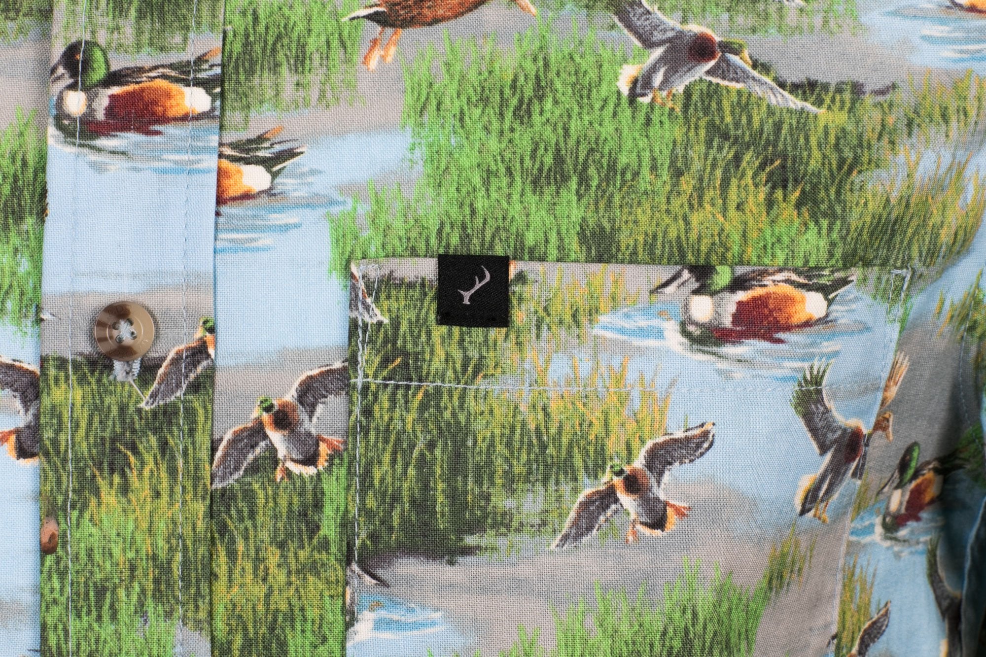 Men's S/S- Printed Spoonbill Ducks