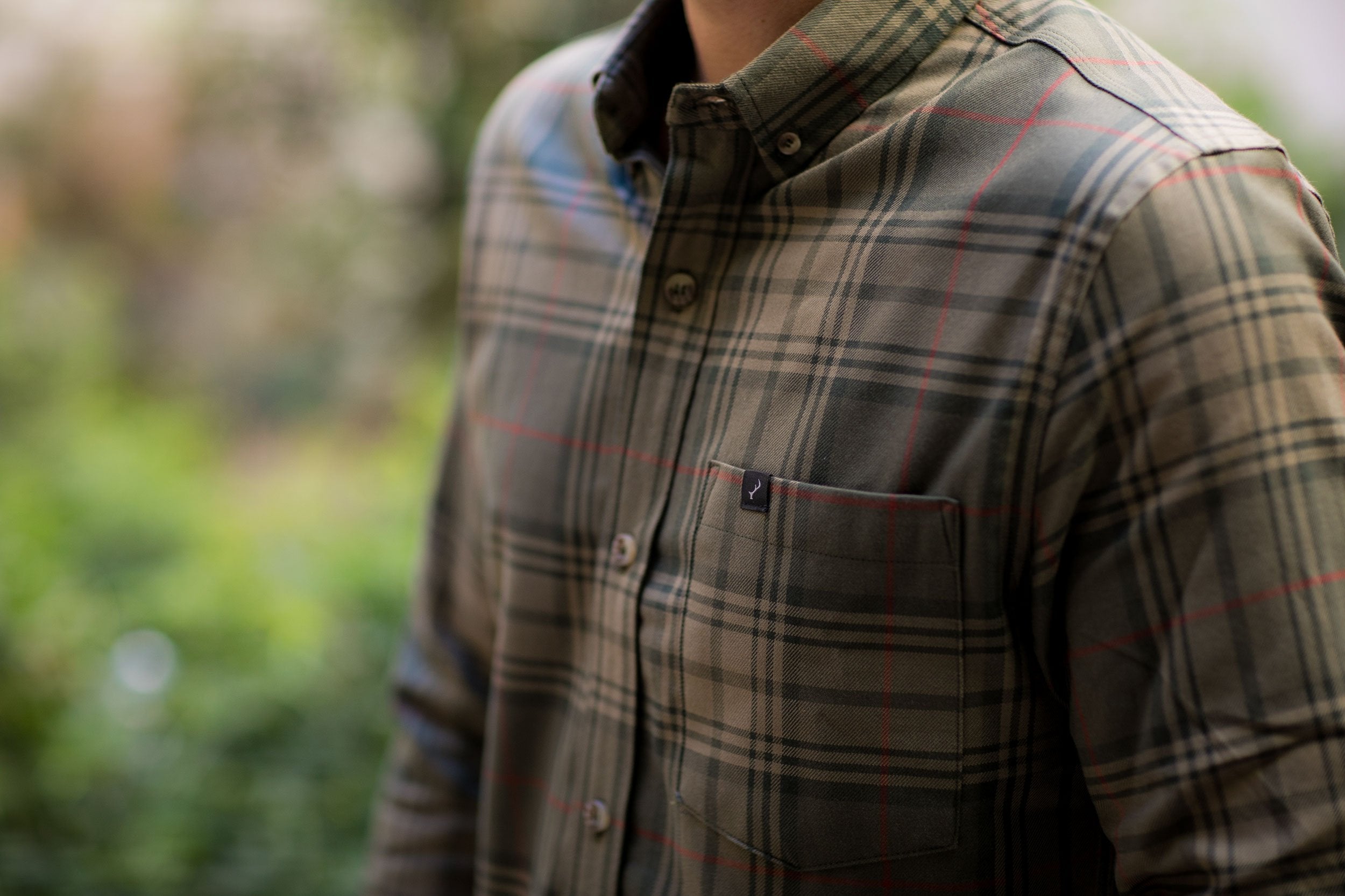 Men's Elli - Flush Green Flannel