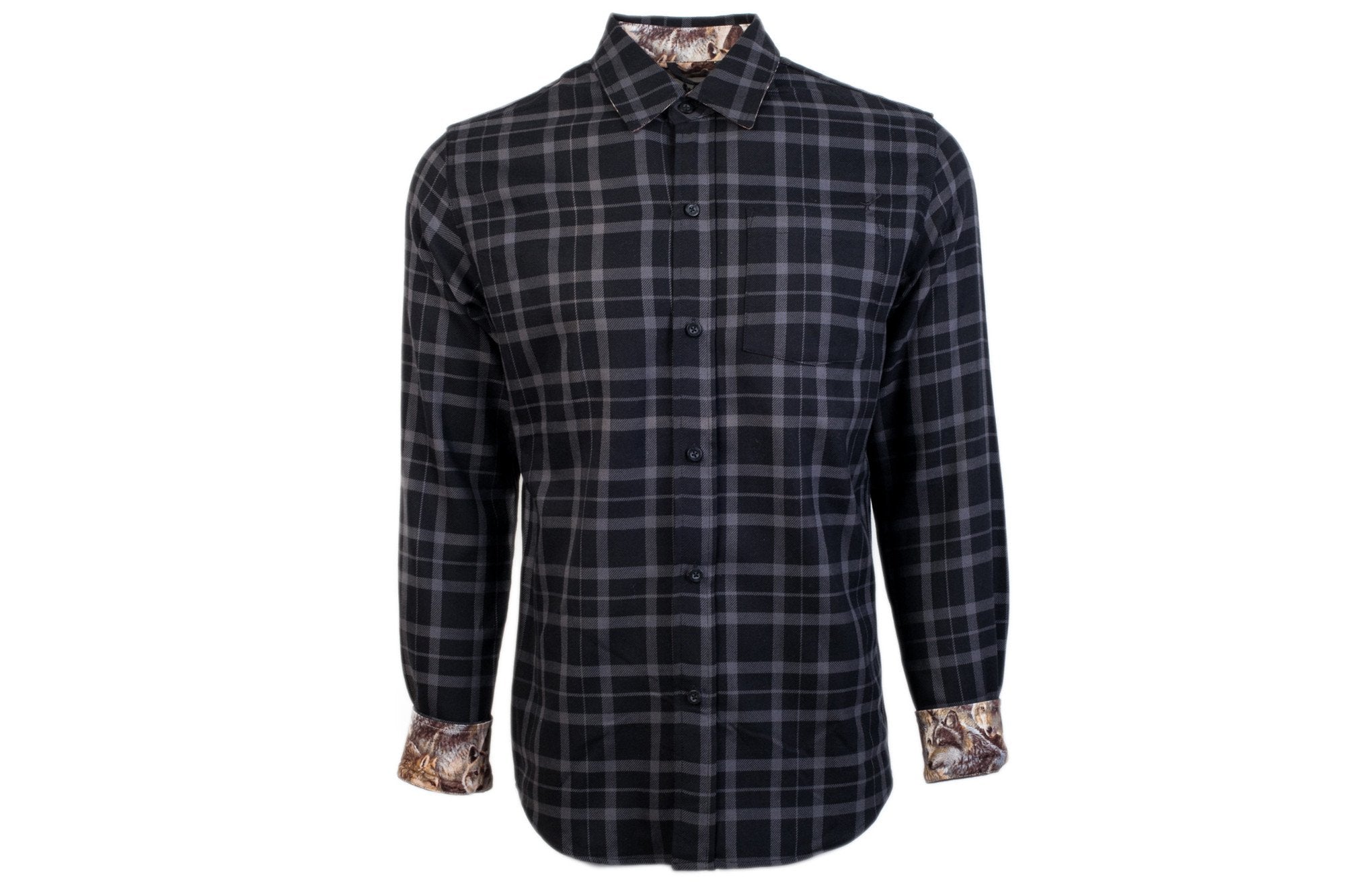 Men's Elli - Granite Black Flannel