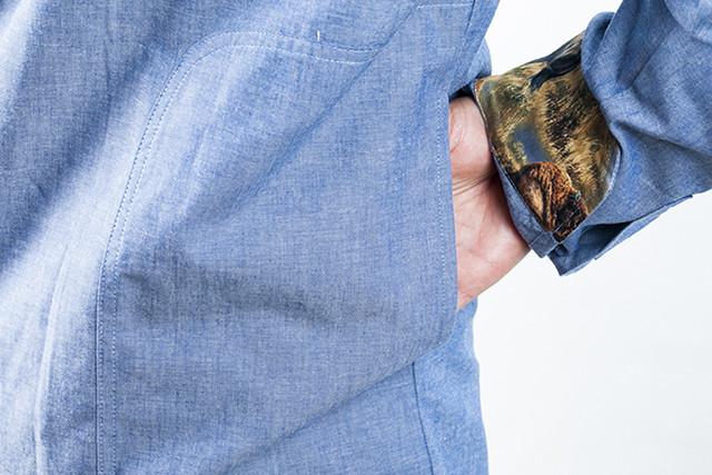 Men's Moonshine Blue Chambray - Shoulder Patch