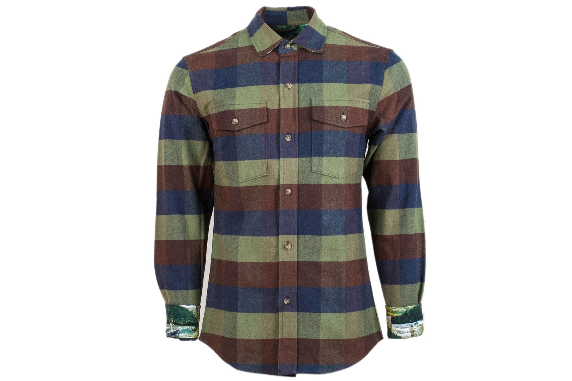 Men's Leon - Arbor Blue II Flannel WS