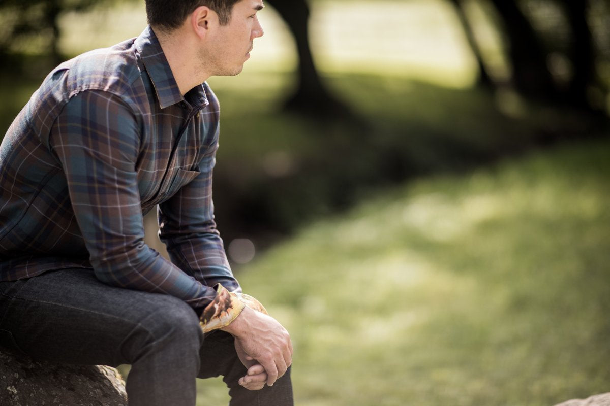 Men's Elli - Olympic Brown Flannel