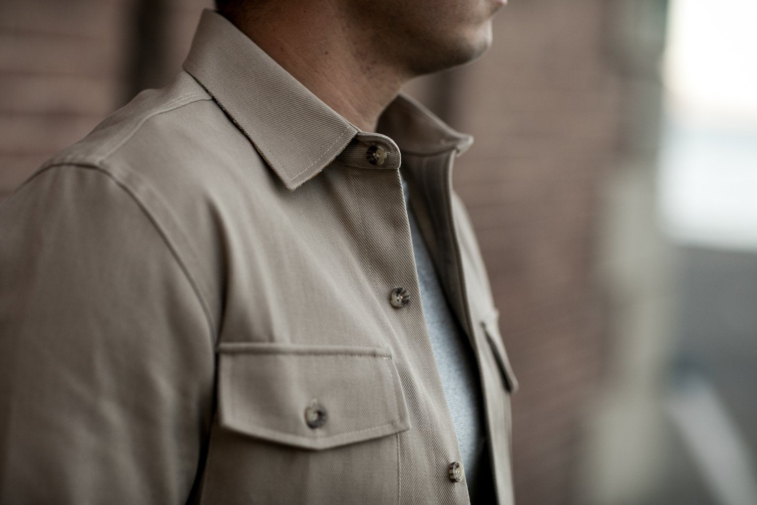 Men's Sequoia Overshirt- Oak Tan