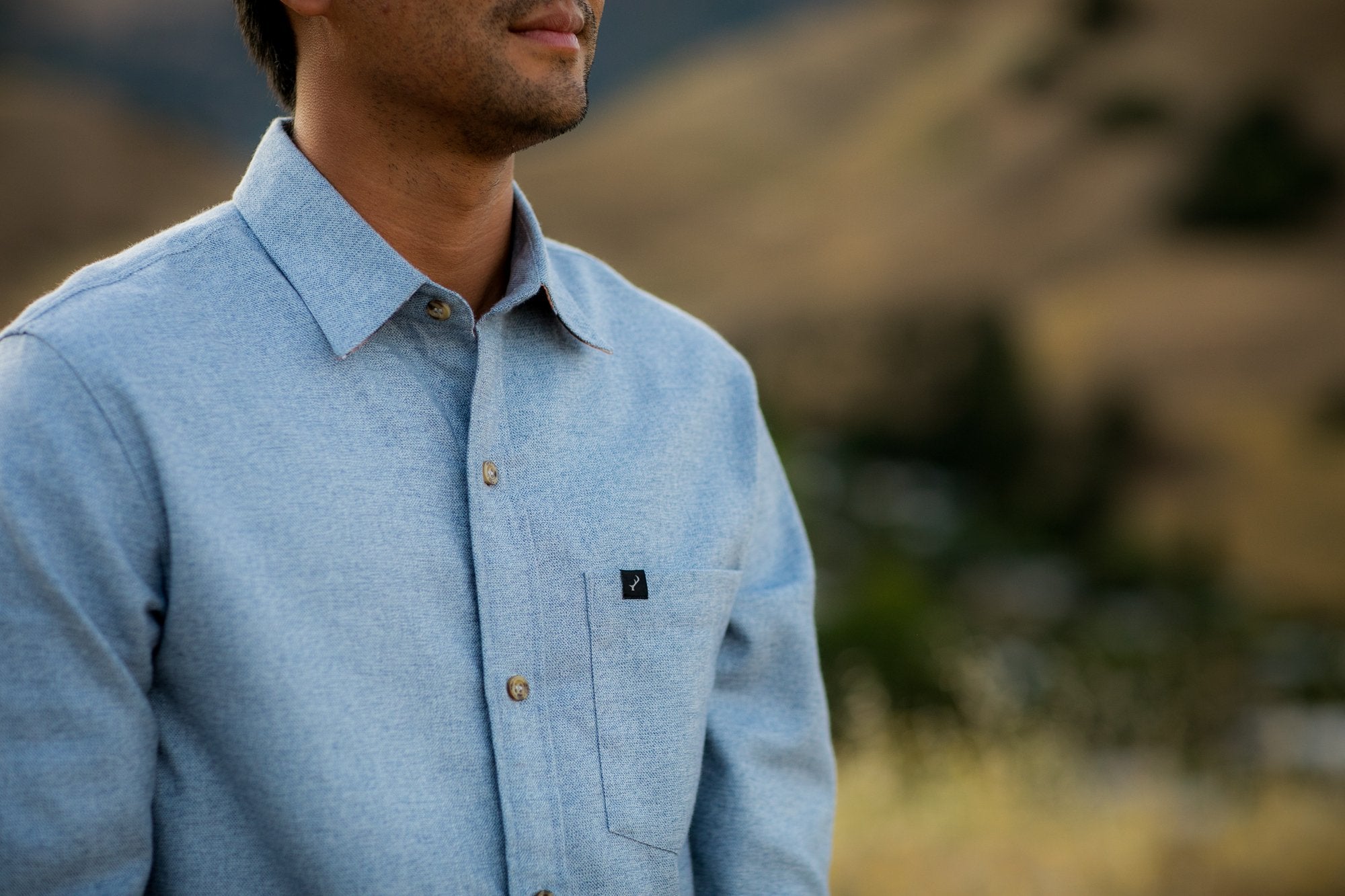 Men's Cascade Shirt - Dusty Blue