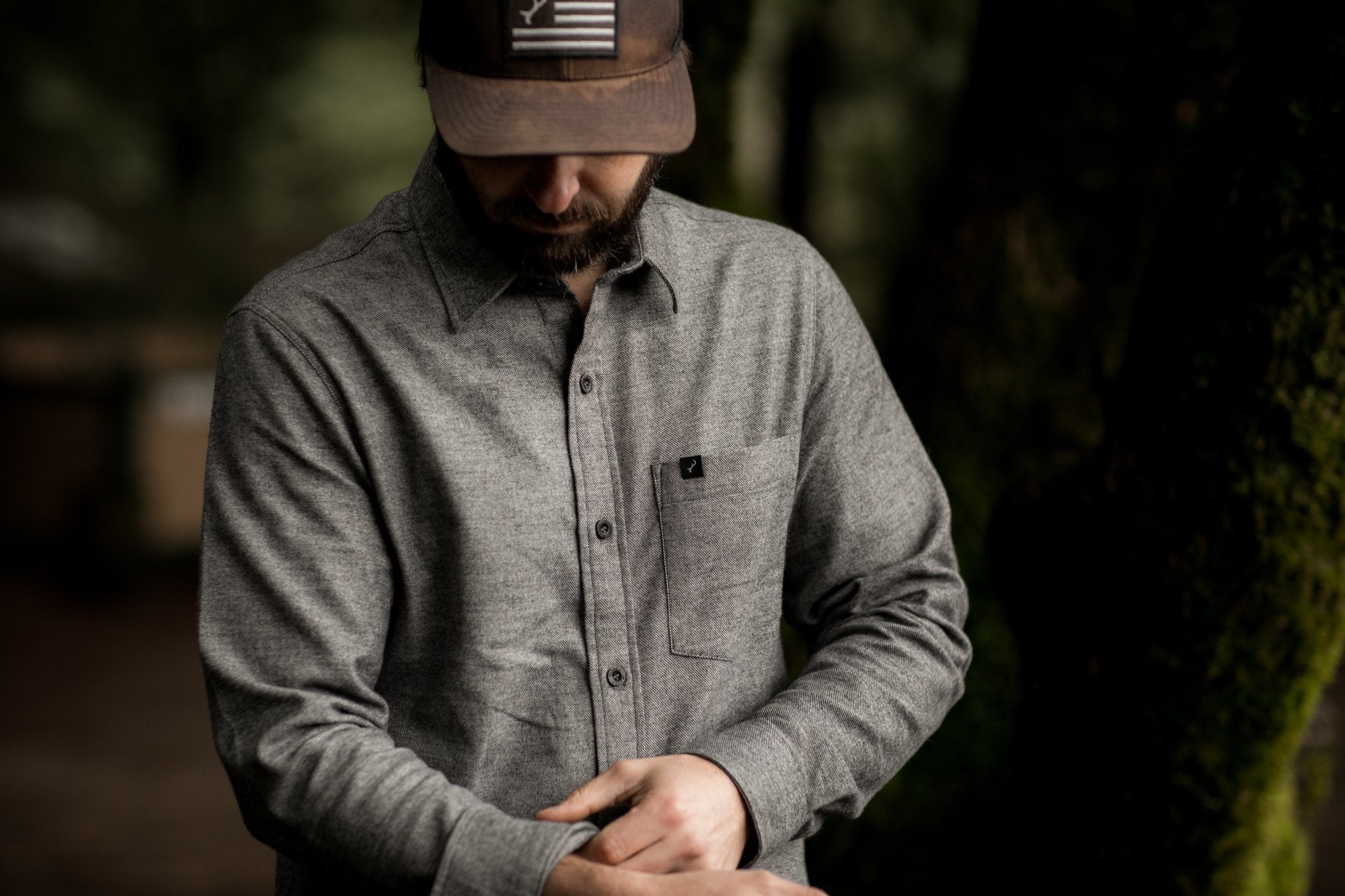 Men's Cascade Shirt - Charcoal Grey Heather