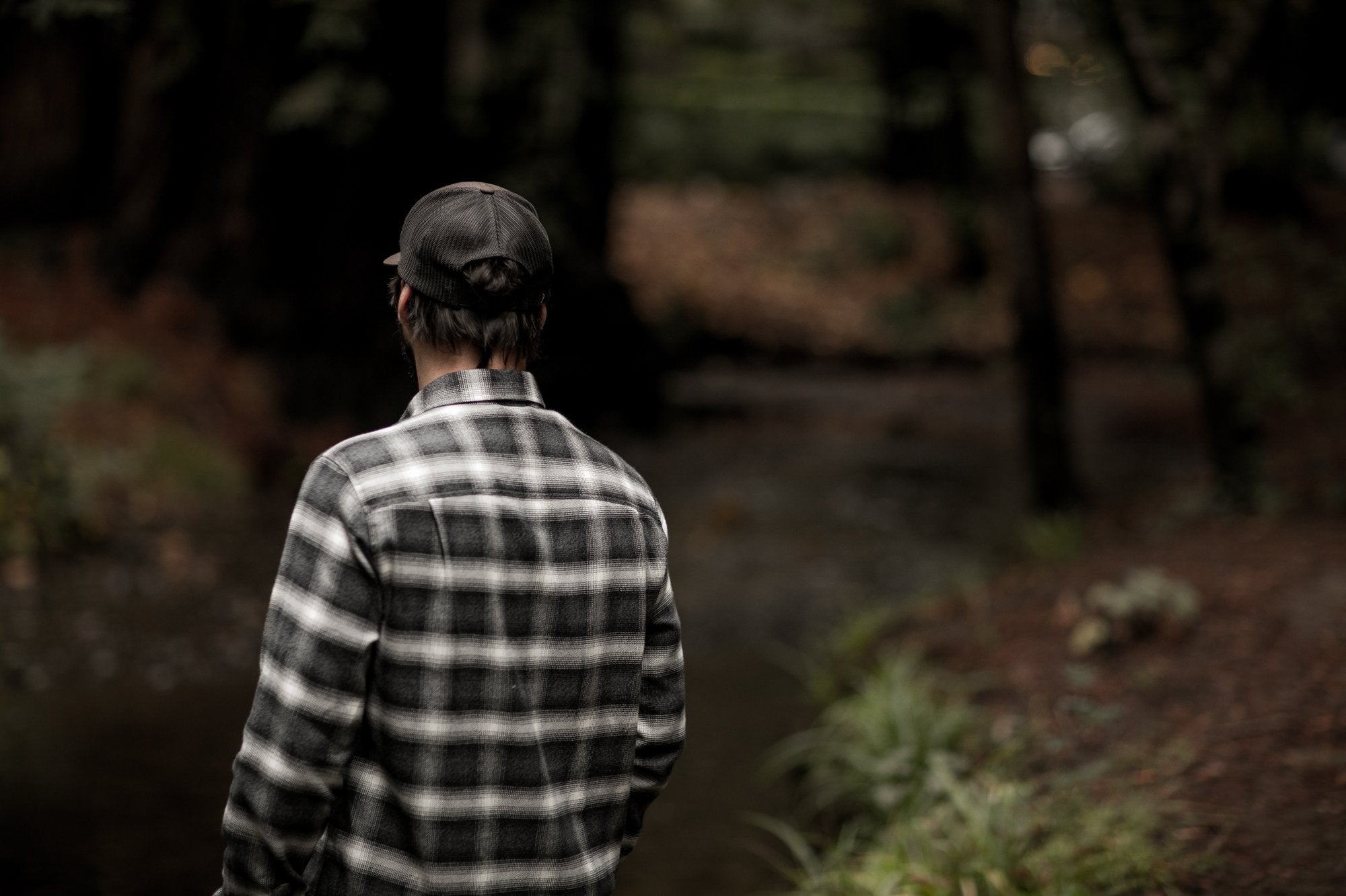 Men's Elli - Obsidian Black Flannel