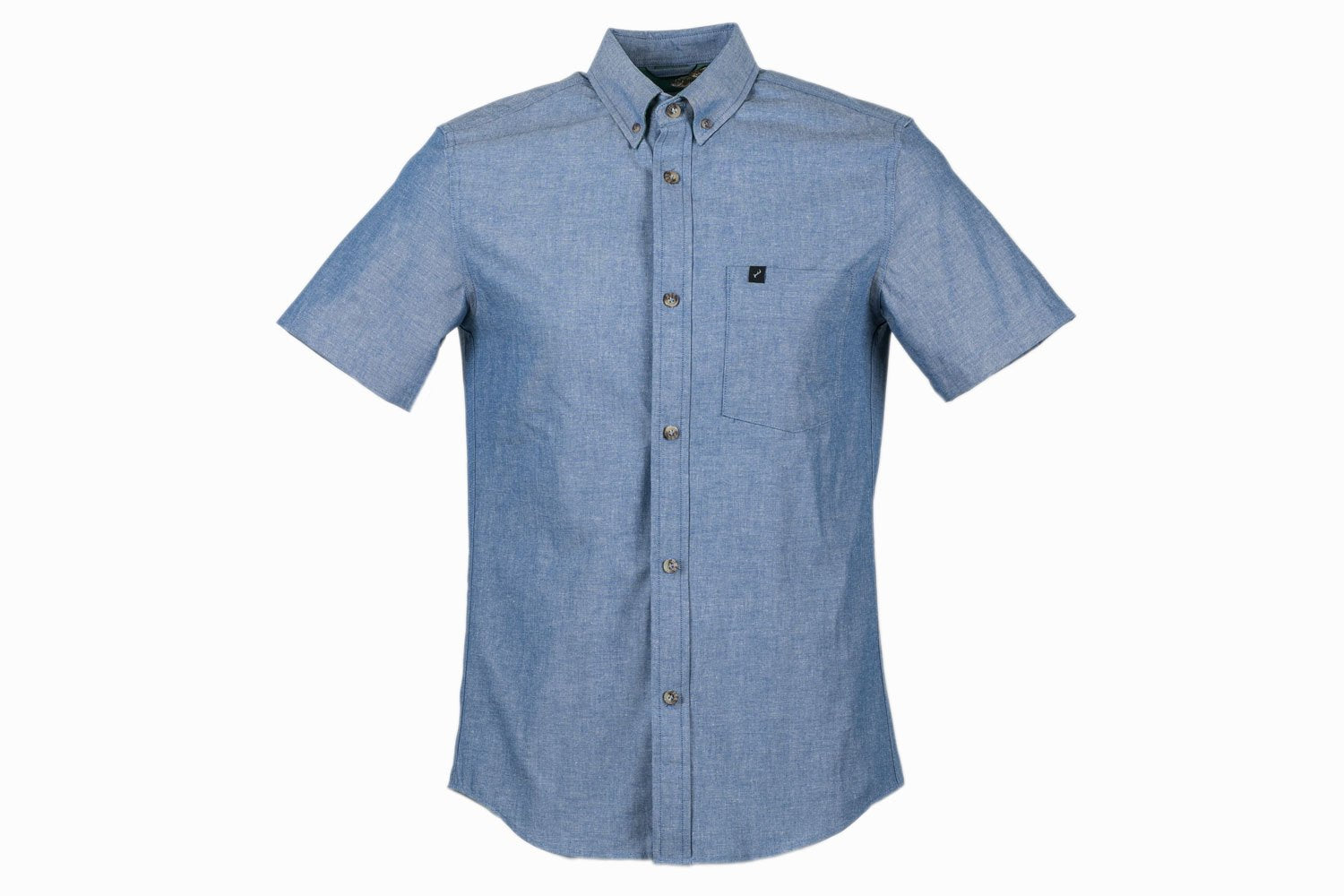 Men's S/S- Moonshine Blue Chambray