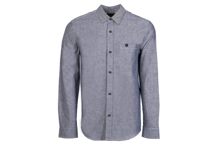 Men's Elli - Indigo Slate Blue Chambray