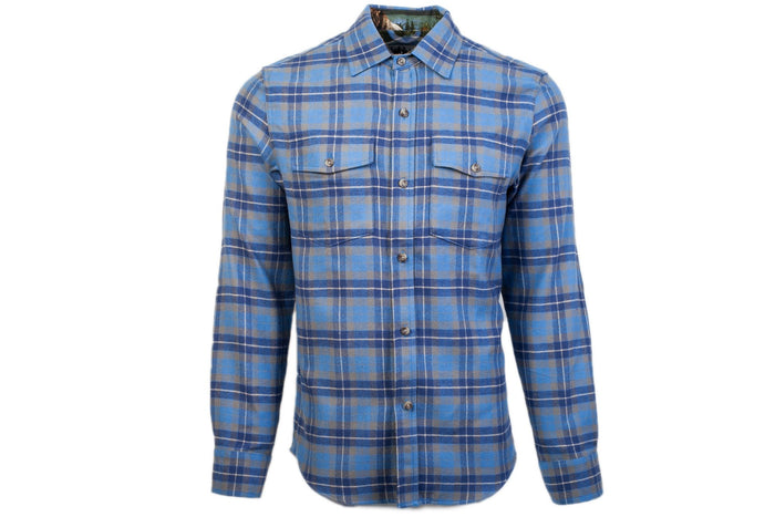 Men's Leon - Smokey Blue Flannel