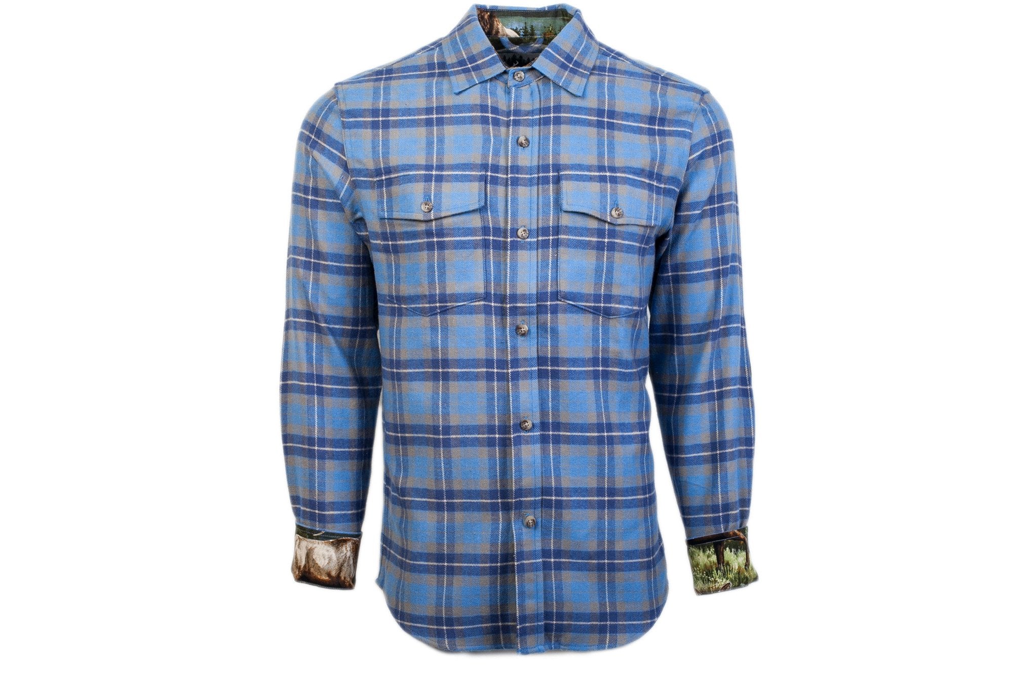 Men's Leon - Smokey Blue Flannel