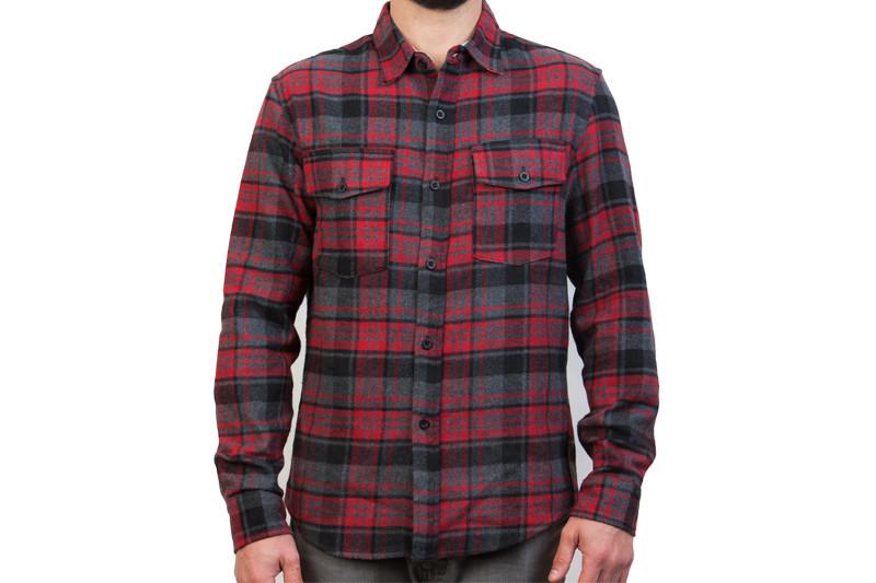 Men's Leon - Stone Red Flannel