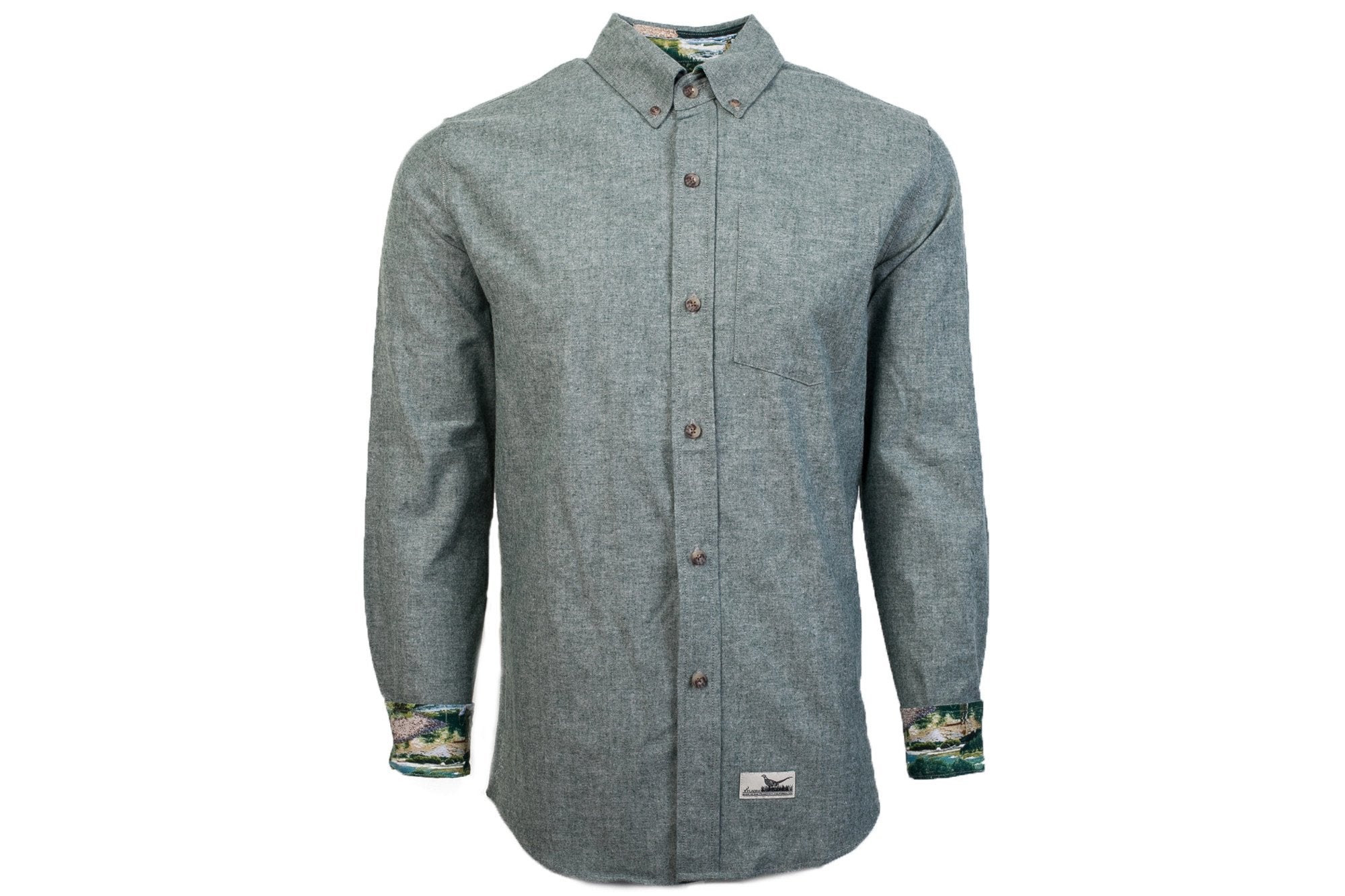 Men's Timber Green Chambray