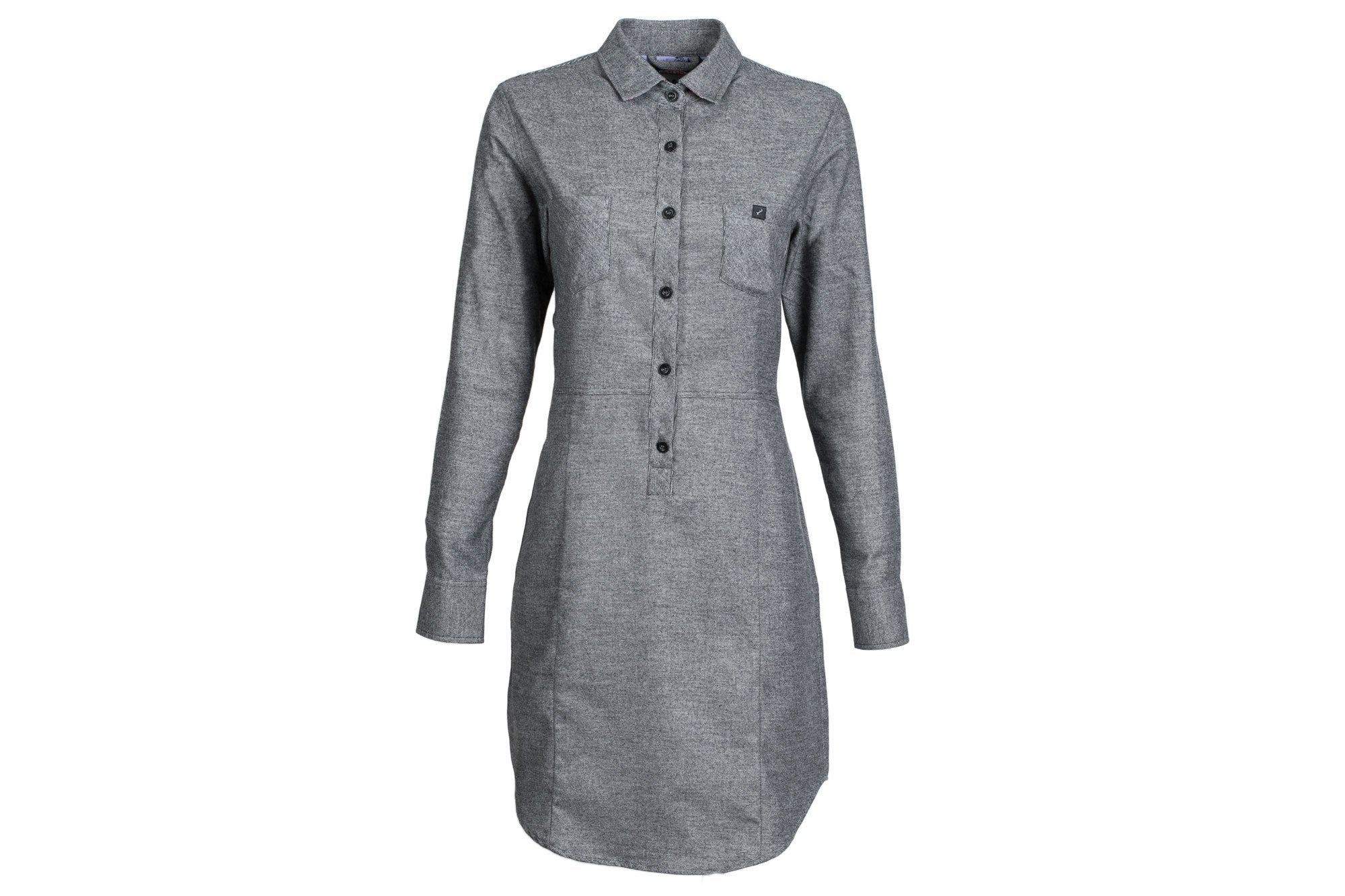 Women's Shirt Dress - RP Charcoal Heather Grey