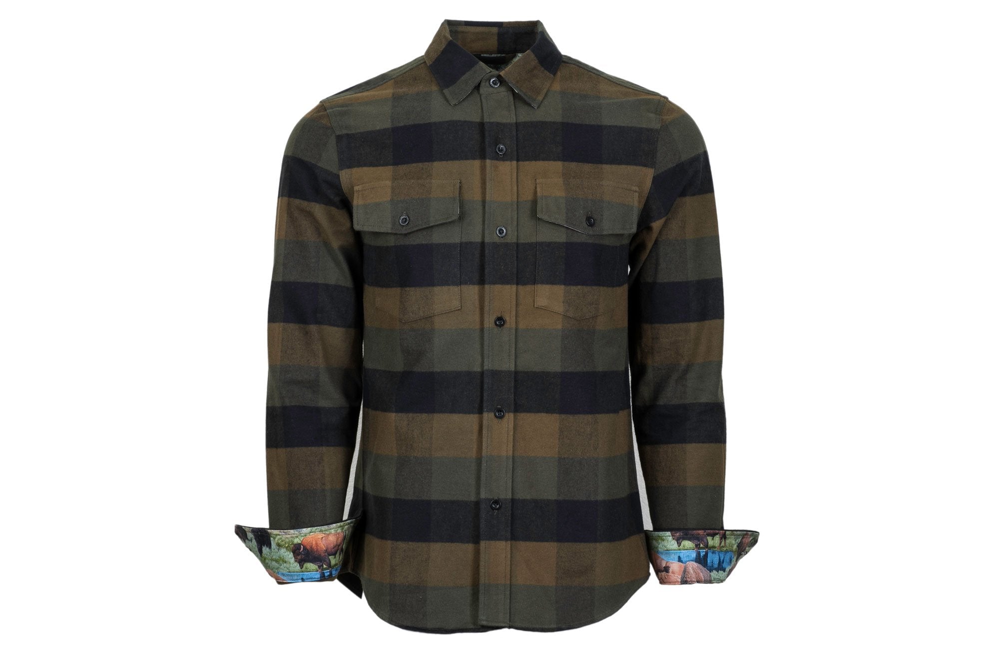 Men's Leon - Woodland Green Flannel